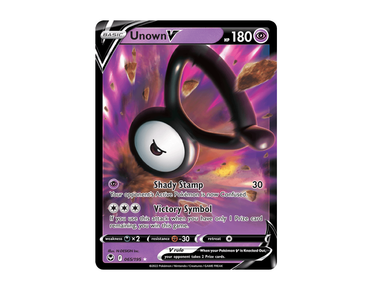 Unown V ST 065/195 (Silver Tempest)