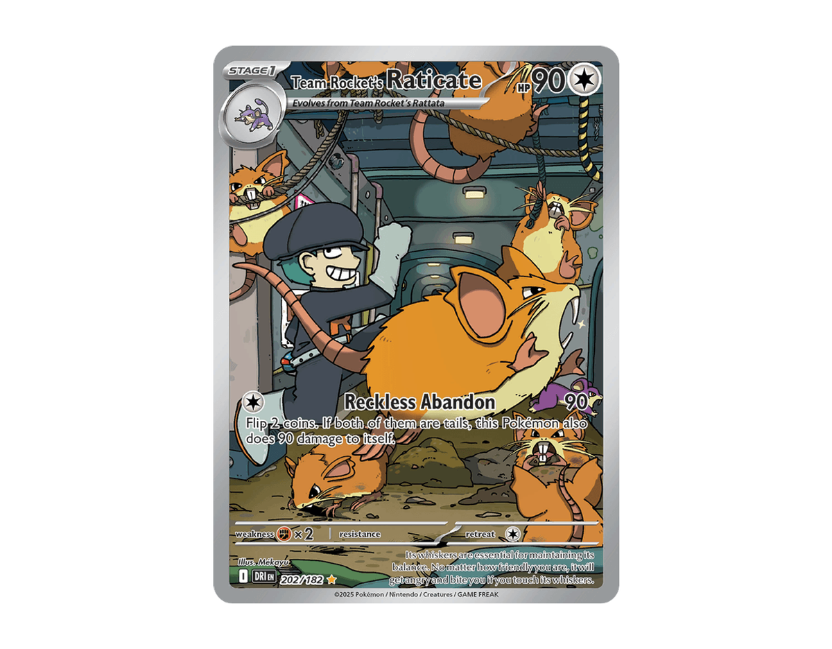 Team Rocket's Raticate DR 202/182 (Destined Rivals)