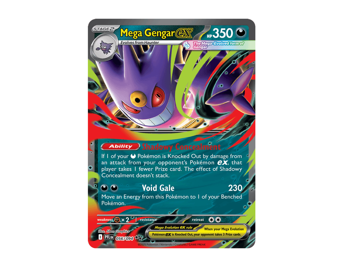 Mega Gengar ex PF 056/94 (Phantasmal Flames)