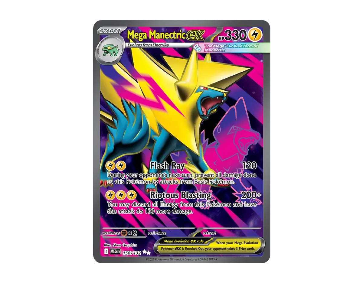 Mega Manectric ex ME 158/132 (Mega Evolution)