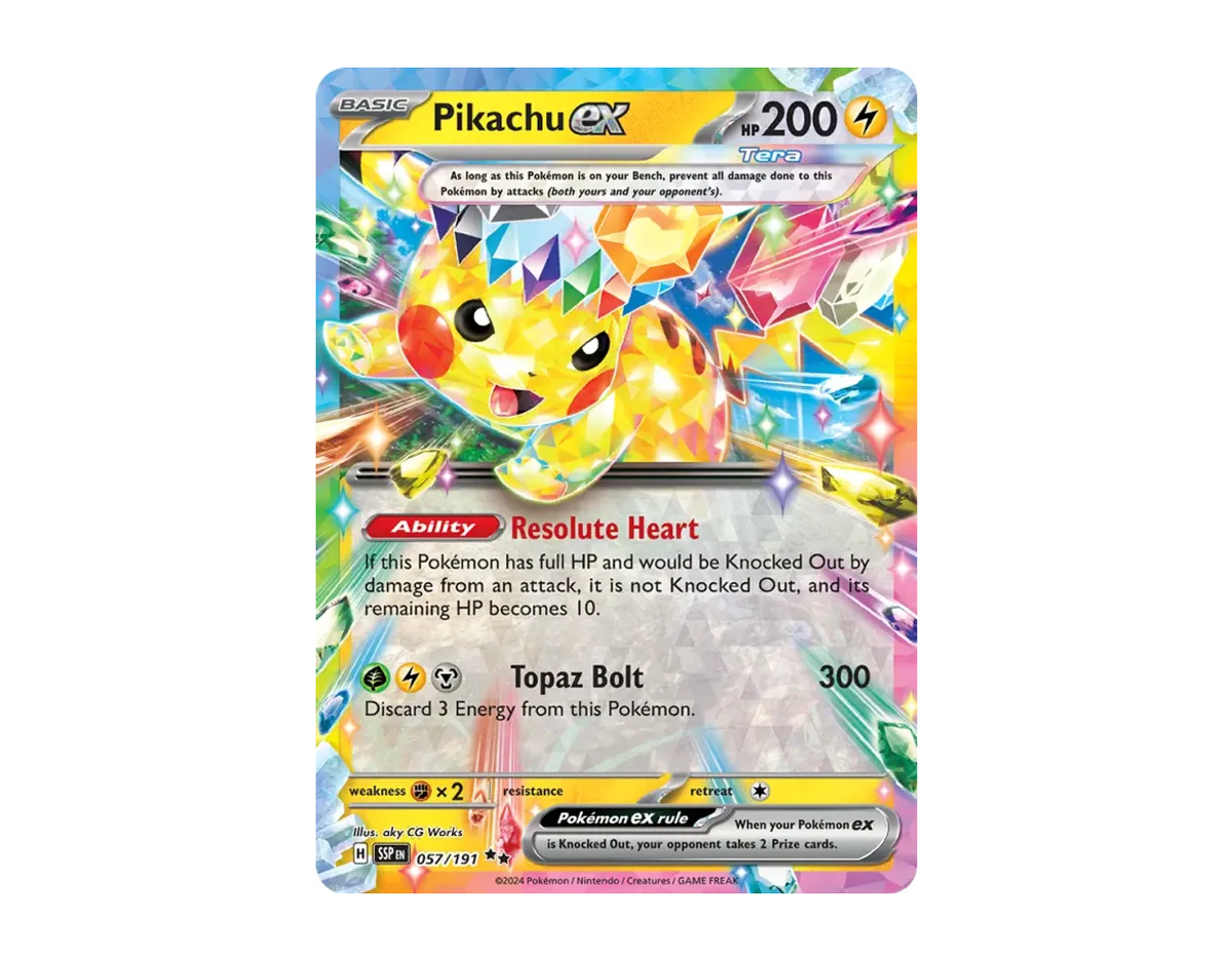 Pikachu ex SS 057/191 (Surging Sparks)