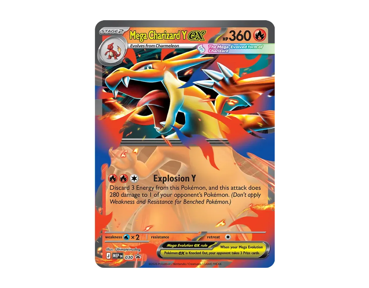 Mega Charizard Y ex MBSP 030 (MEP Black Star Promos)