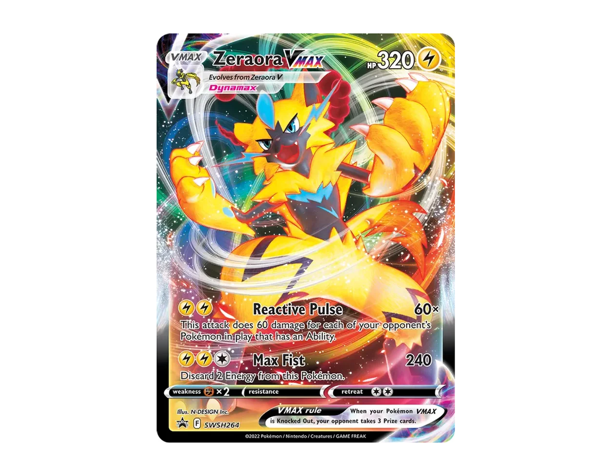 Zeraora VMAX SBSP SWSH264/307 (SWSH Black Star Promos)