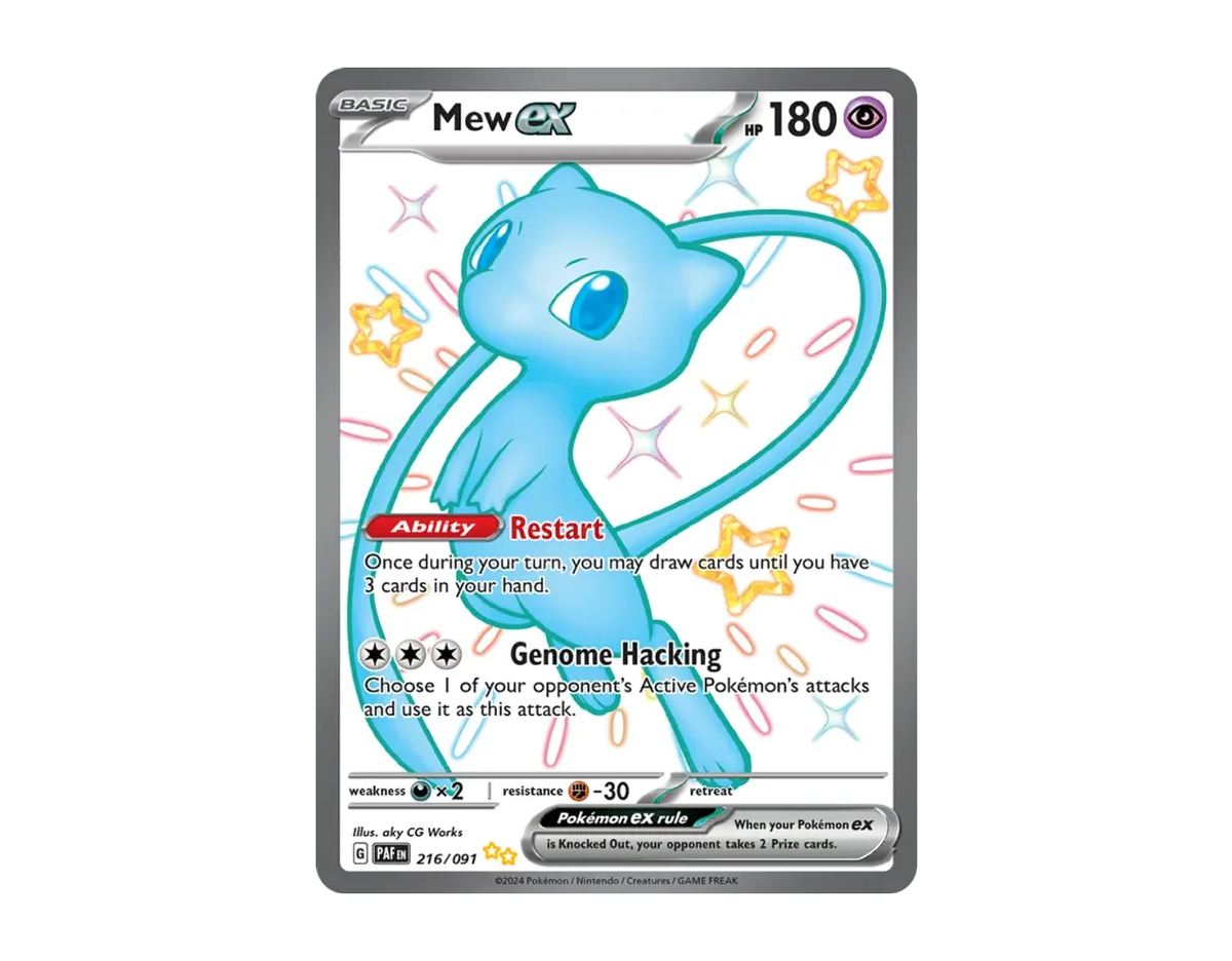 Mew ex PF 216/91 (Paldean Fates)
