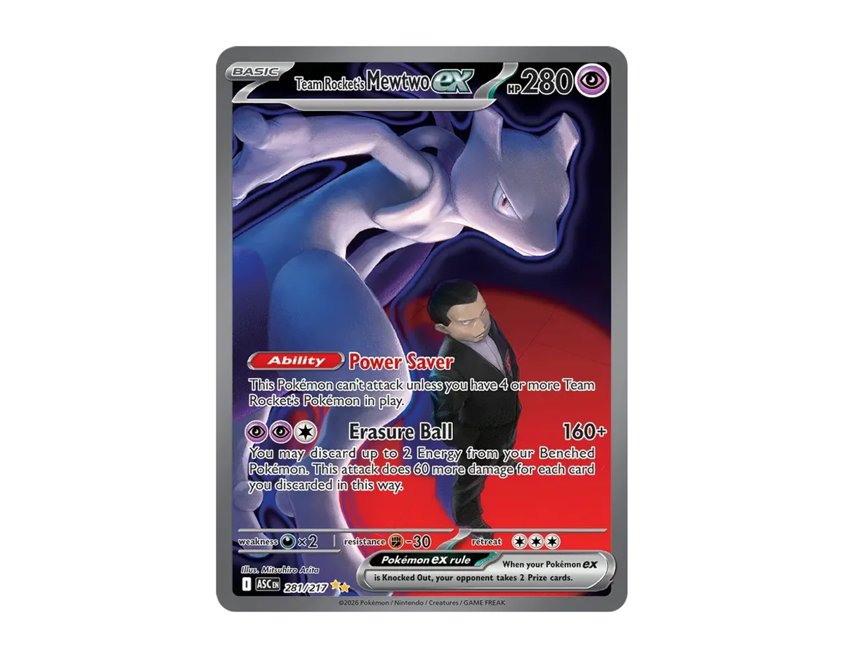 Team Rocket's Mewtwo ex AH 281/217 (Ascended Heroes)