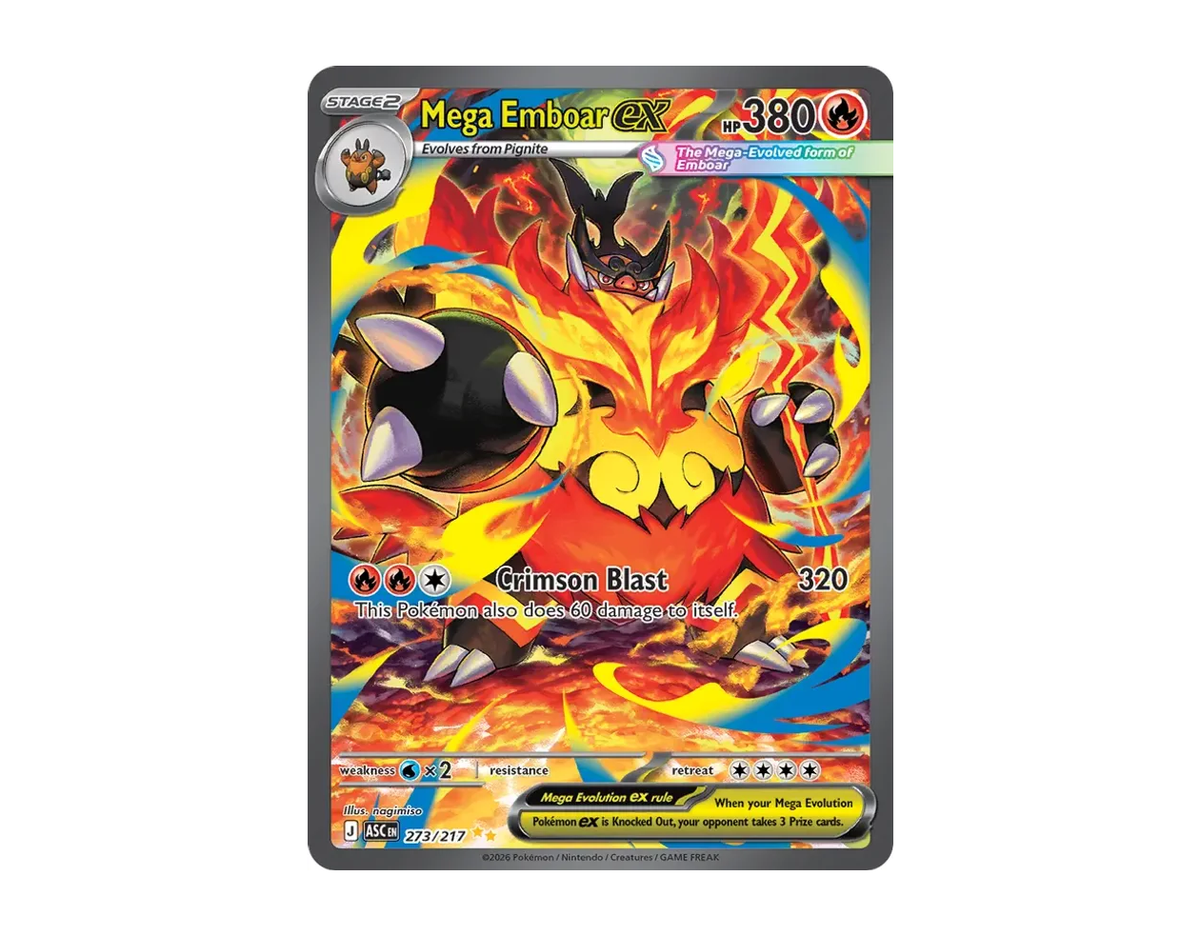 Mega Emboar ex AH 273/217 (Ascended Heroes)