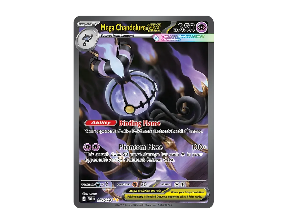 Mega Chandelure ex PB 115/84 (Pitch Black)