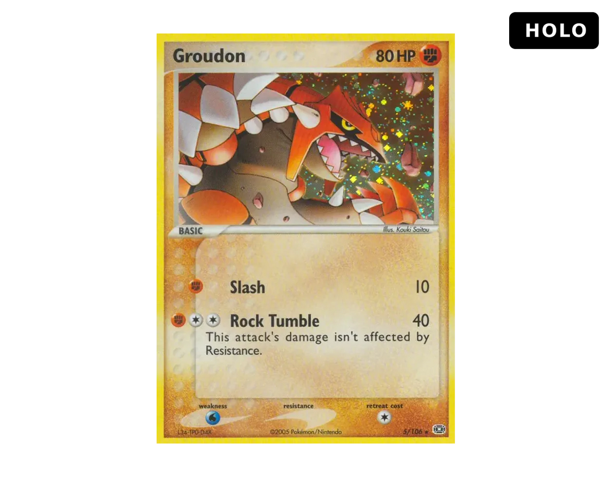 Groudon EM 5/106 (Emerald) - Holo