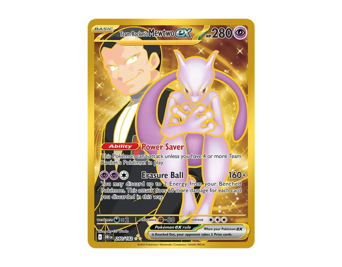 Team Rocket's Mewtwo ex DR 240/182 (Destined Rivals)