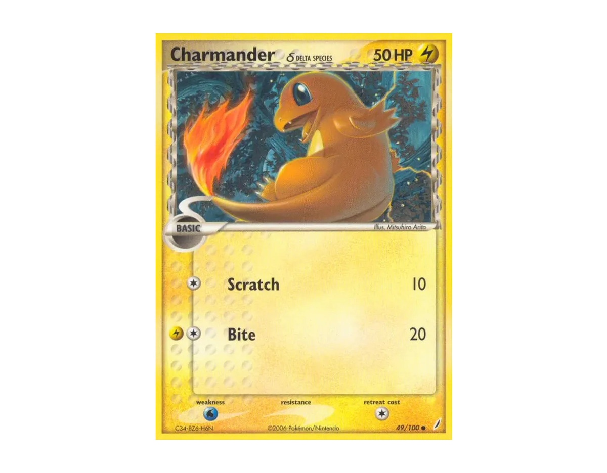 Charmander δ CG 49/100 (Crystal Guardians)