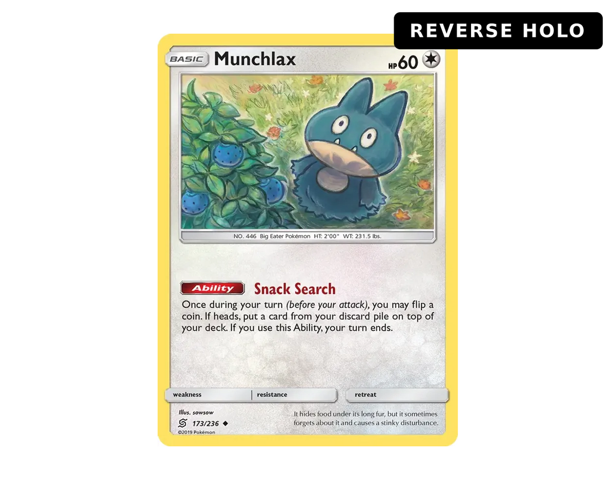 Munchlax UM 173/236 (Unified Minds) - Reverse Holo