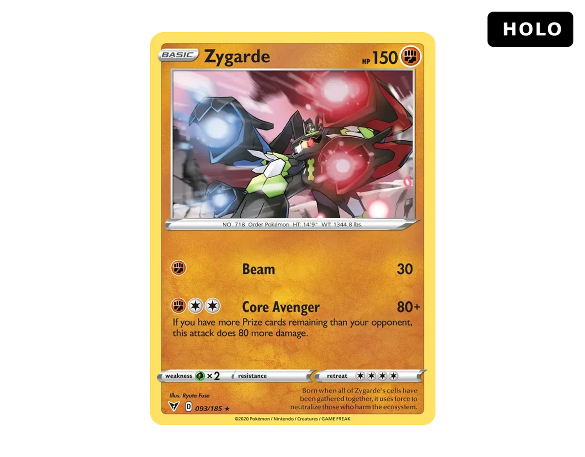Zygarde VV 93/185 (Vivid Voltage) - Holo