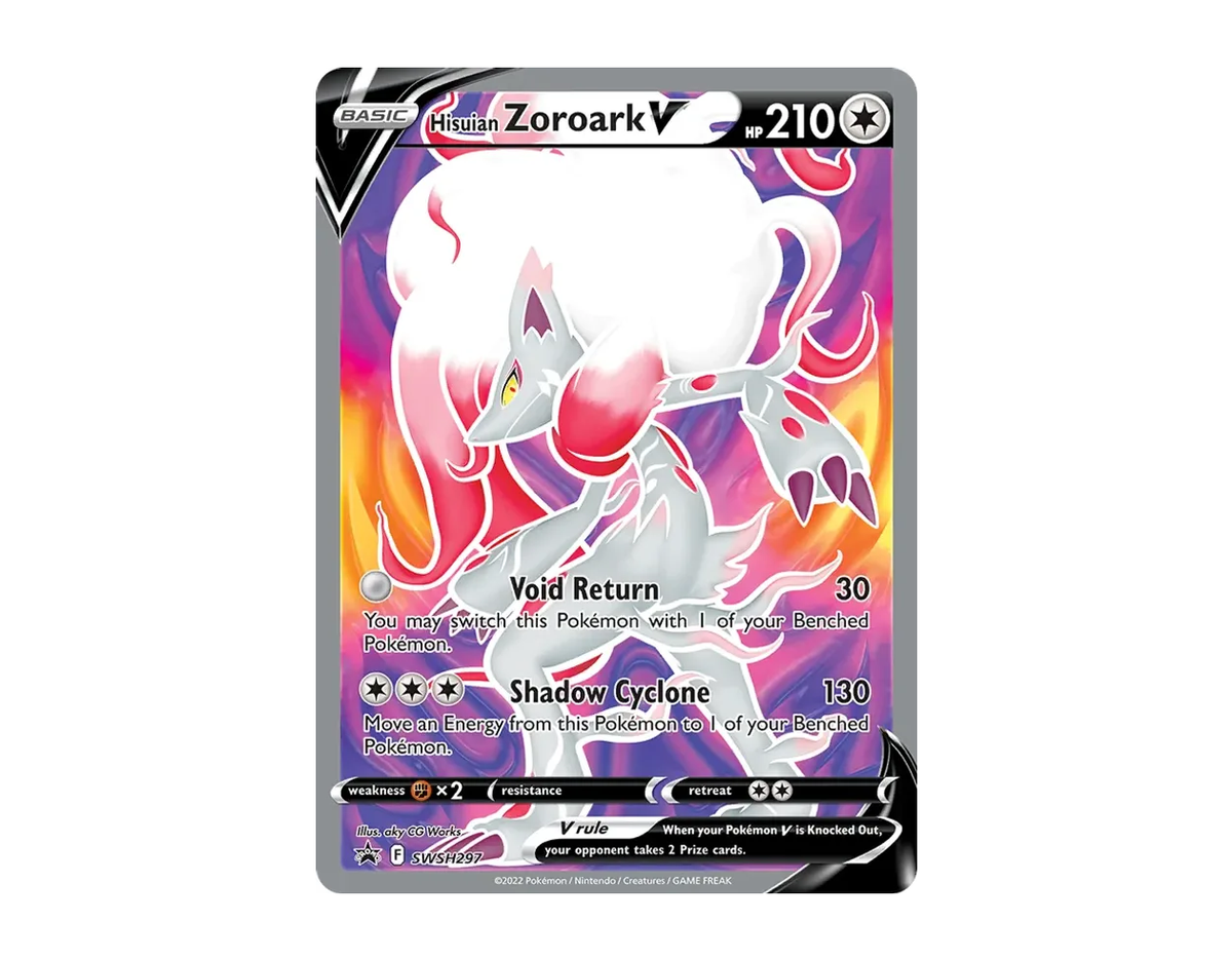 Hisuian Zoroark V SBSP SWSH297/307 (SWSH Black Star Promos)