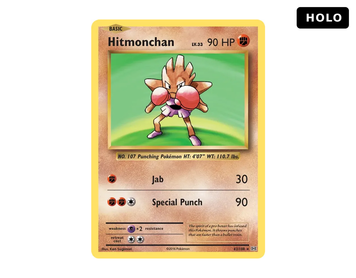 Hitmonchan EV 62/108 (Evolutions) - Holo