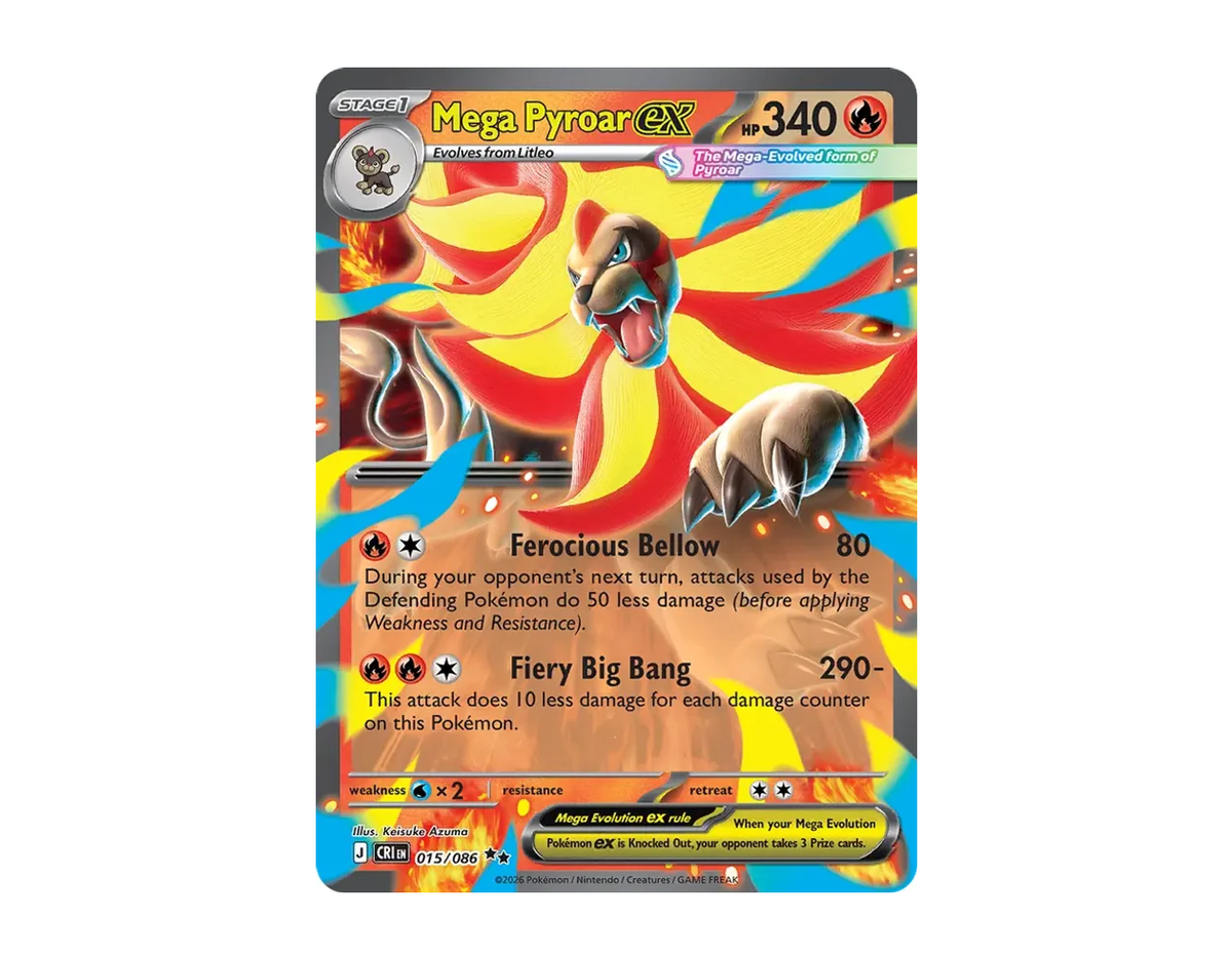 Mega Pyroar ex CR 015/86 (Chaos Rising)