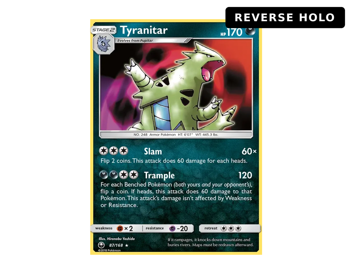 Tyranitar CS 87/168 (Celestial Storm) - Reverse Holo