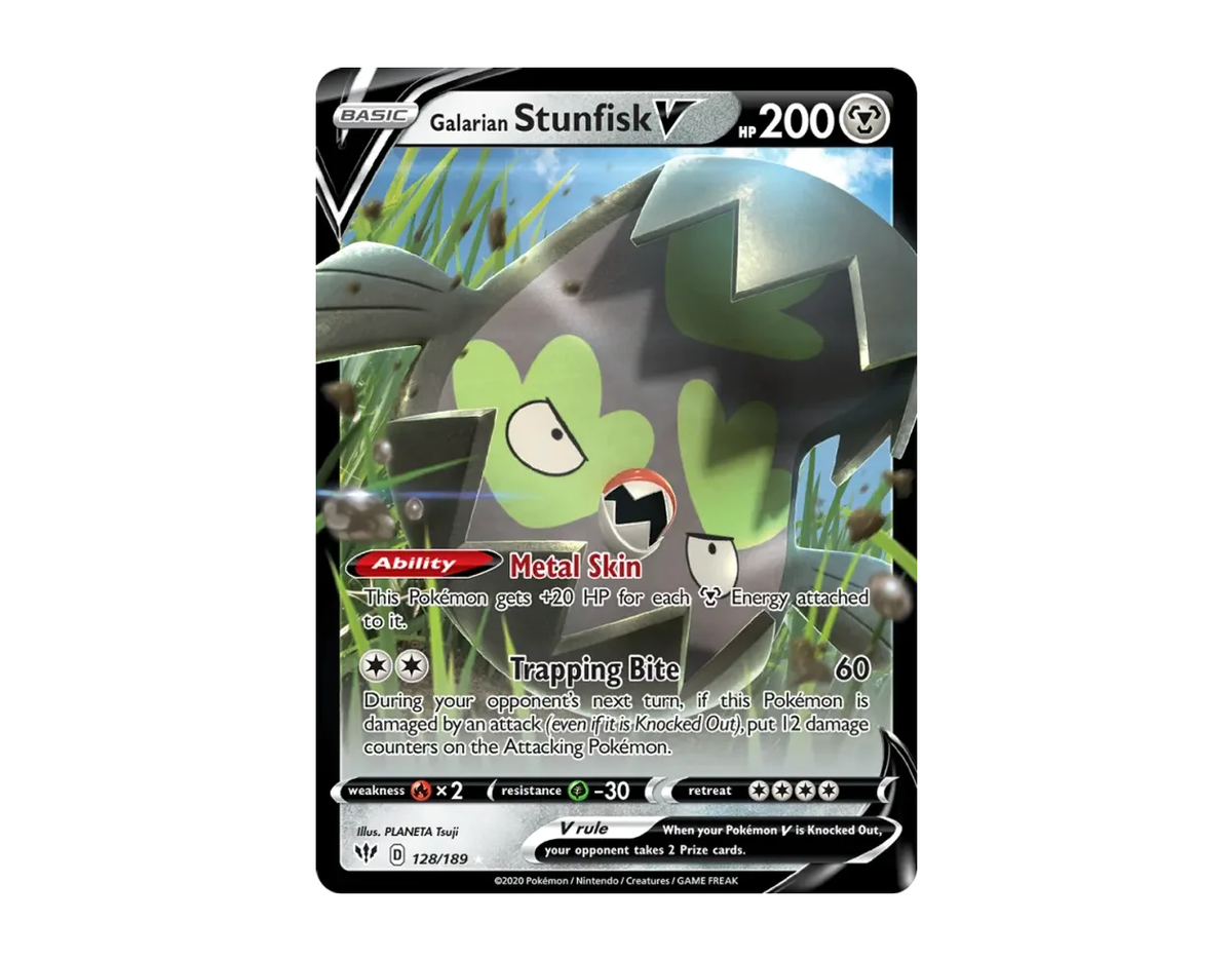 Galarian Stunfisk V DA 128/189 (Darkness Ablaze)