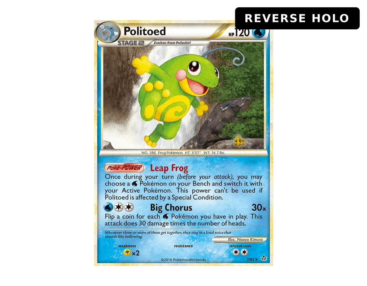 Politoed UN 7/95 (Unleashed) - Reverse Holo