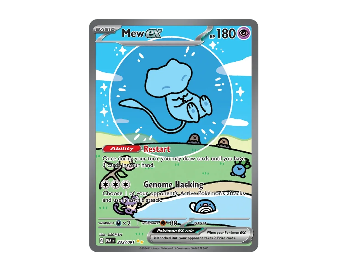 Mew ex PF 232/91 (Paldean Fates)