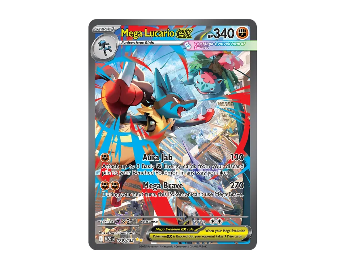 Mega Lucario ex ME 179/132 (Mega Evolution)