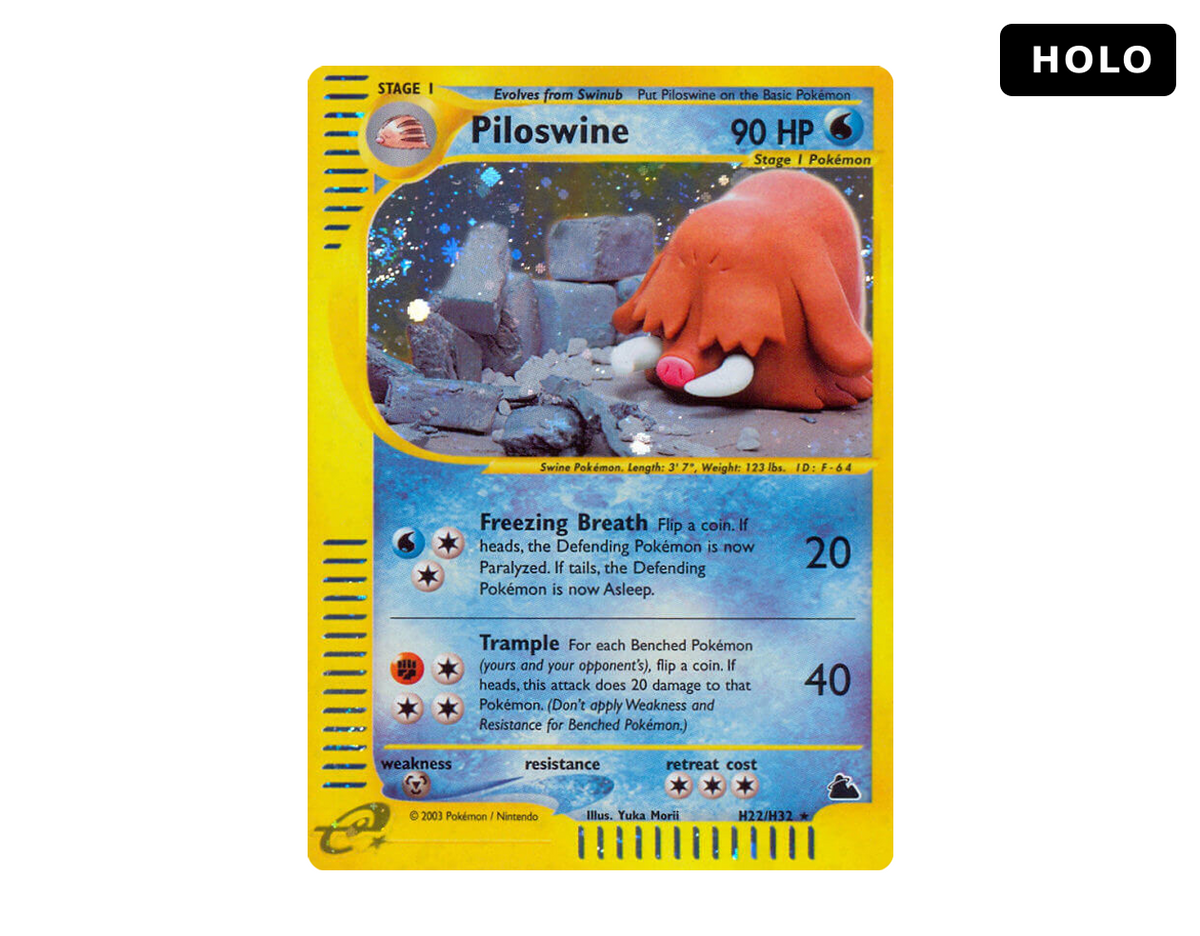 Piloswine SK H22/144 (Skyridge) - Holo