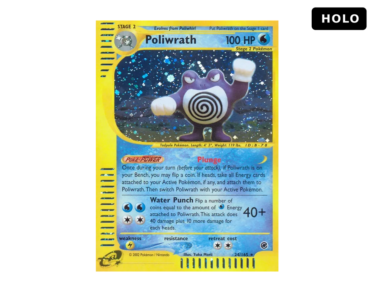 Poliwrath EBS 24/165 (Expedition Base Set) - Holo