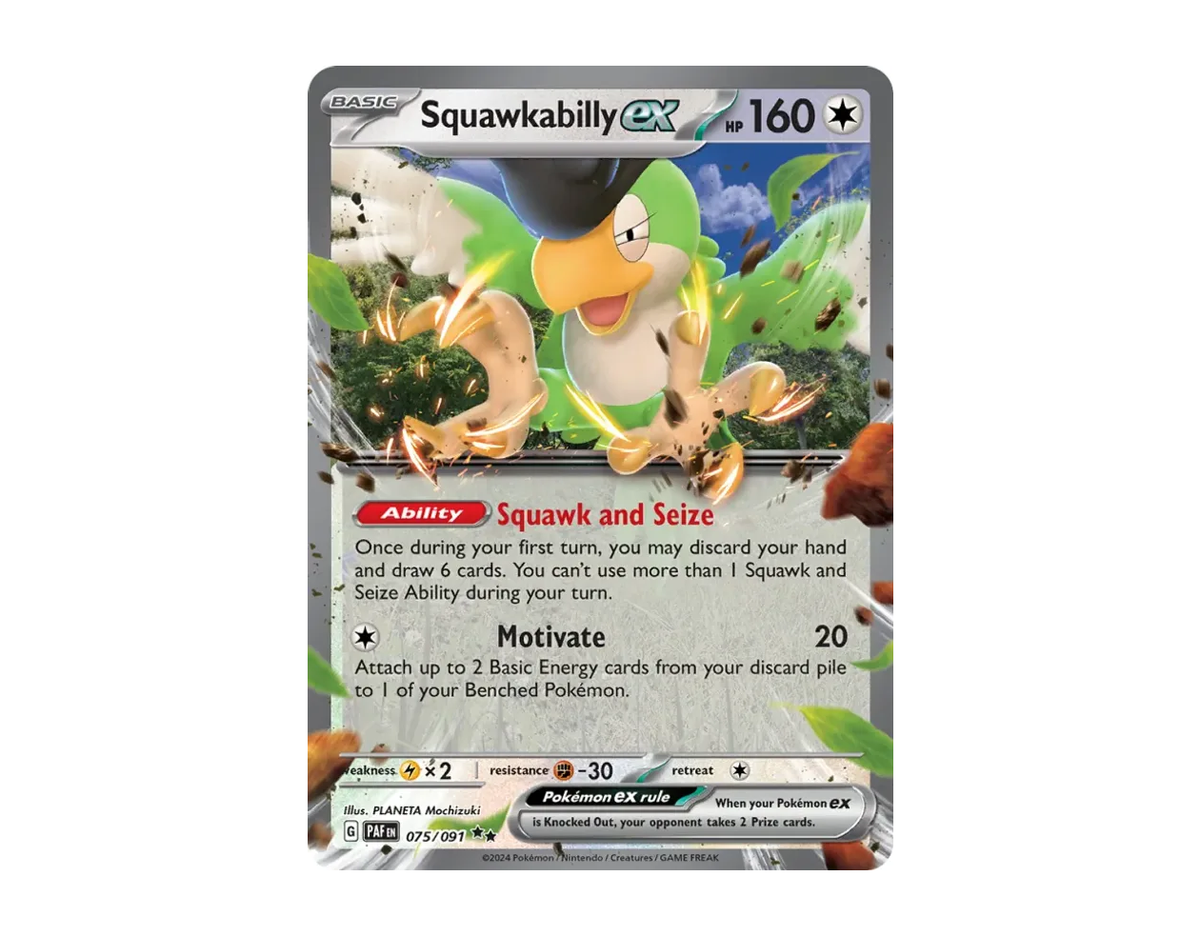 Pokémon Squawkabilly ex PF 075/91 (Paldean Fates) – vortexstore