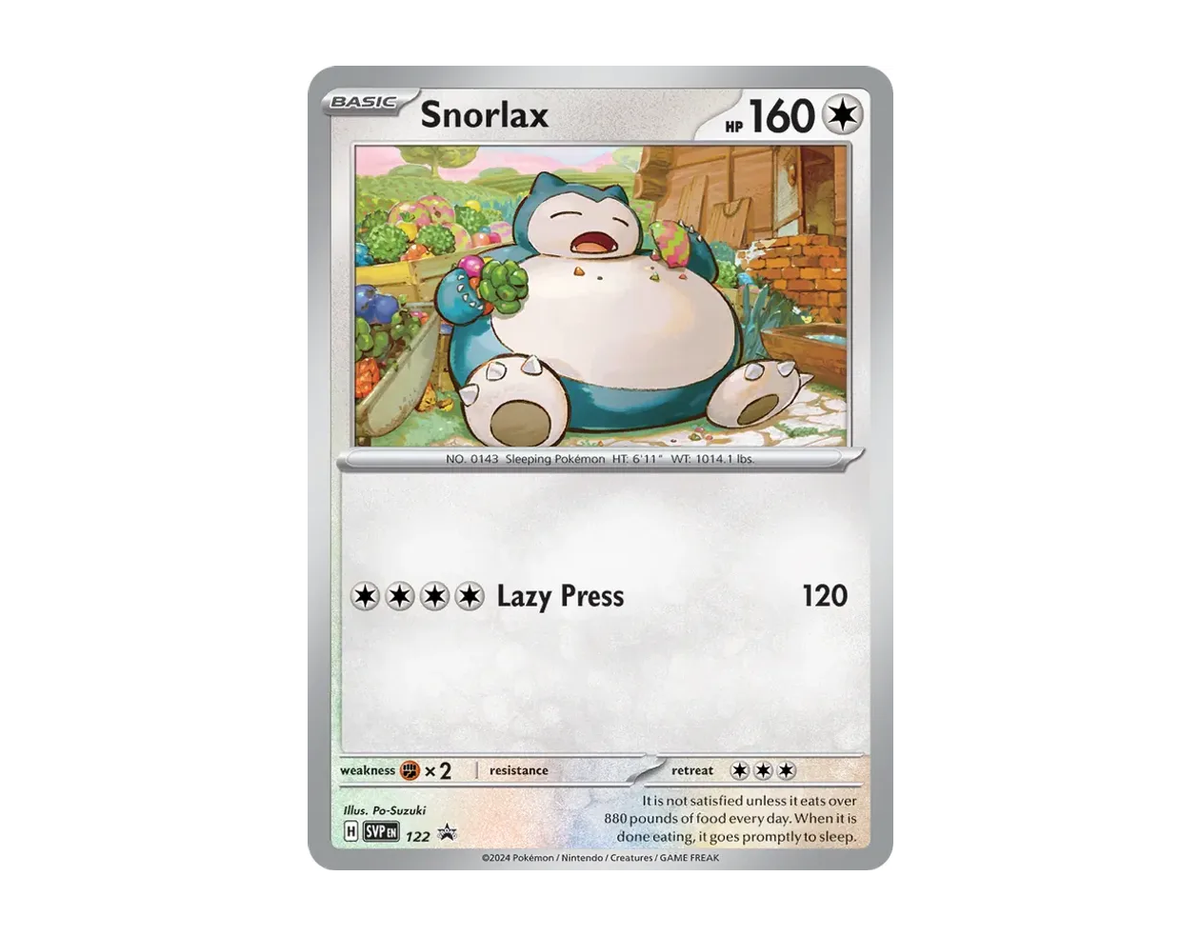 Snorlax SBSP 122/225 (SVP Black Star Promos)