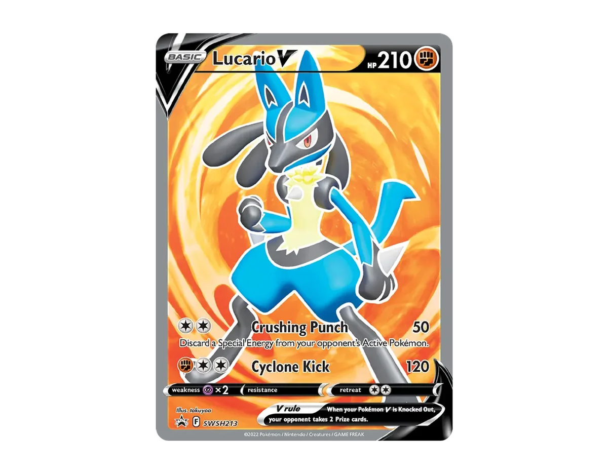 Lucario V SBSP SWSH213/307 (SWSH Black Star Promos)