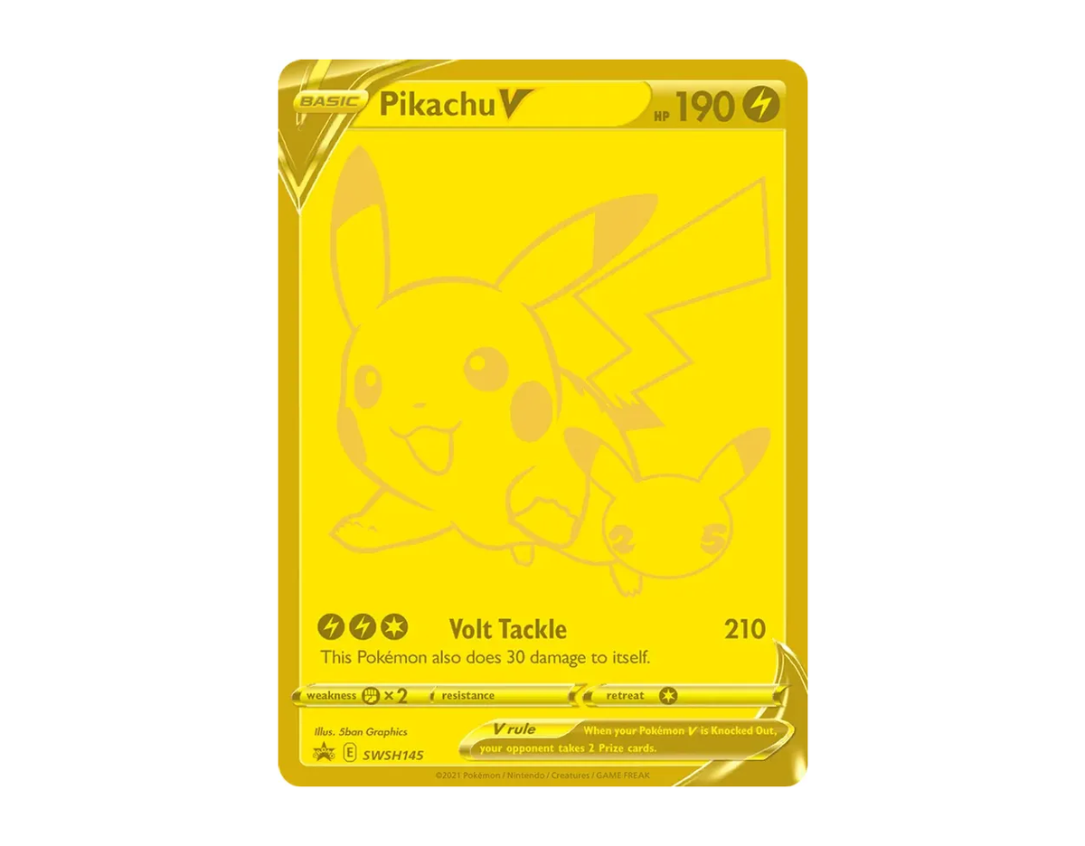 Pikachu V SBSP SWSH145/307 (SWSH Black Star Promos)