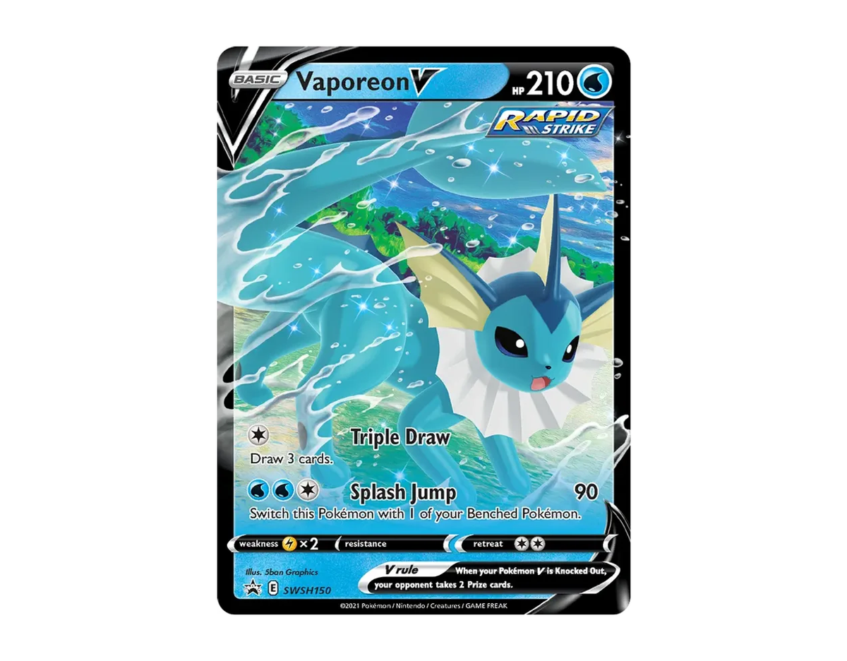 Vaporeon V SBSP SWSH150/307 (SWSH Black Star Promos)