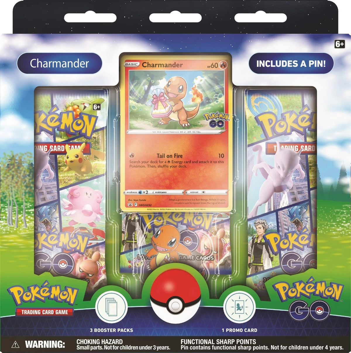 Pokémon GO Pin Collection—Squirtle/Charmander/Bulbasaur