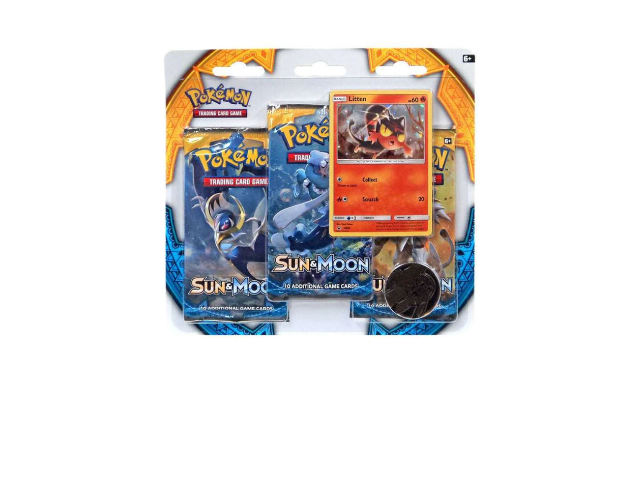 Pokémon Sun & Moon: Litten 3-Pack Blister