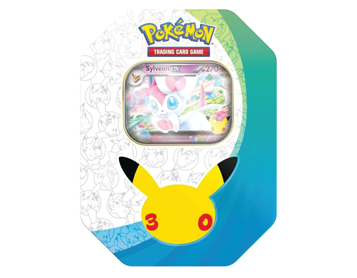Pokémon 30th Celebration Sylveon ex Tin