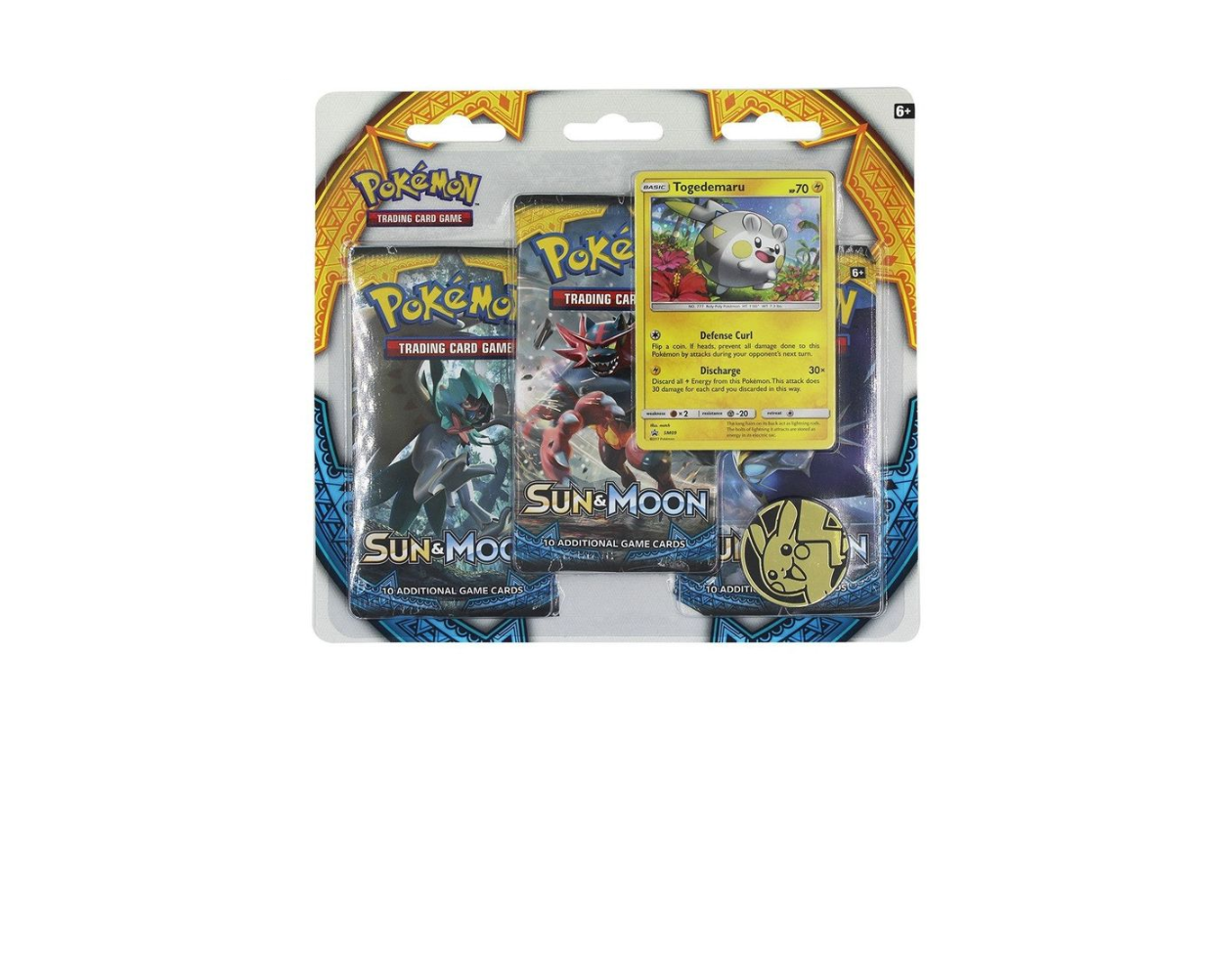 Pokémon Sun & Moon: Togedemaru 3-Pack Blister