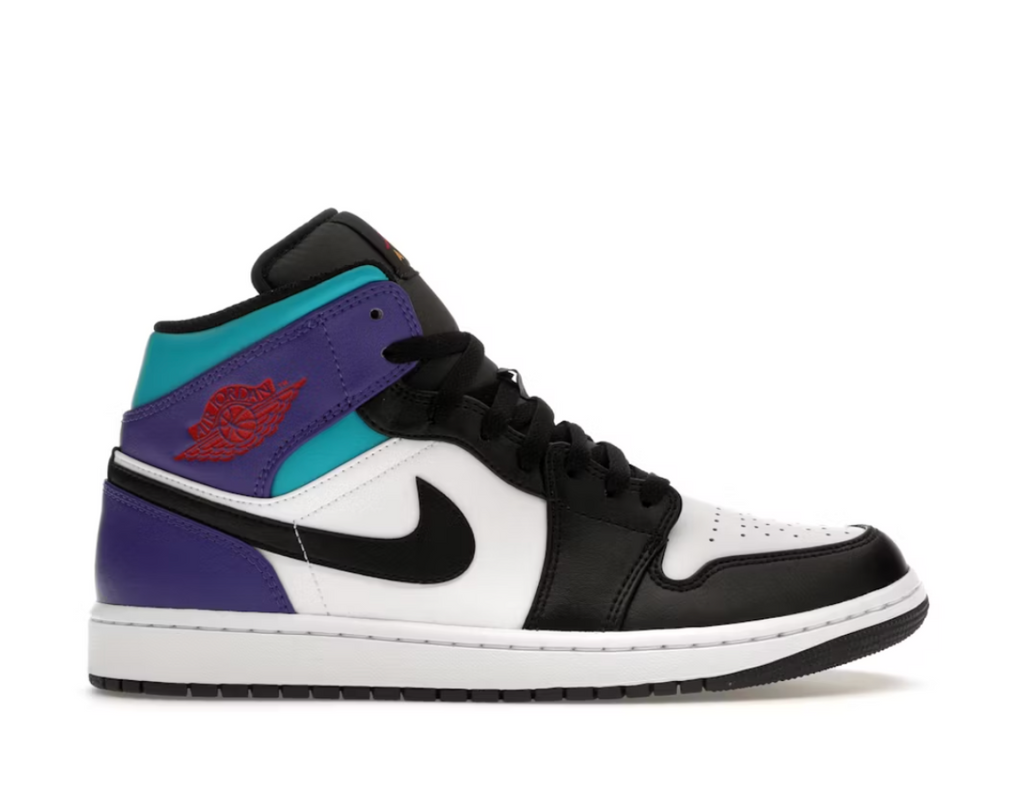 Jordan 1 Mid Court Purple Tropical Twist