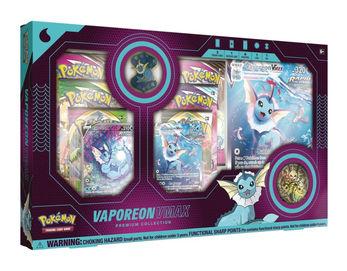 Pokémon Vaporeon VMAX Premium Collection US Version