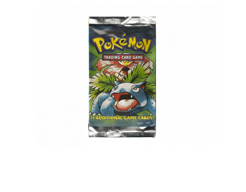 Pokémon Base Set booster pack - Venusaur artwork