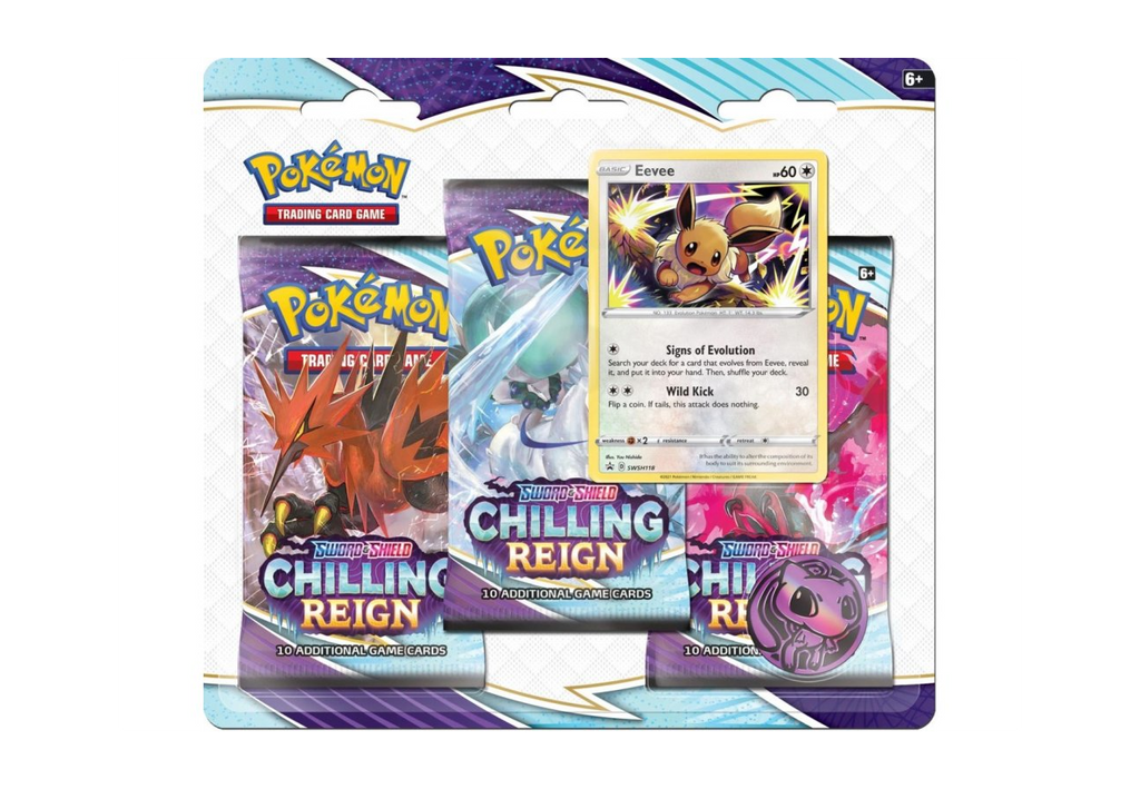 Pokémon TCG: Chilling Reign 3-Pack Blister Eevee