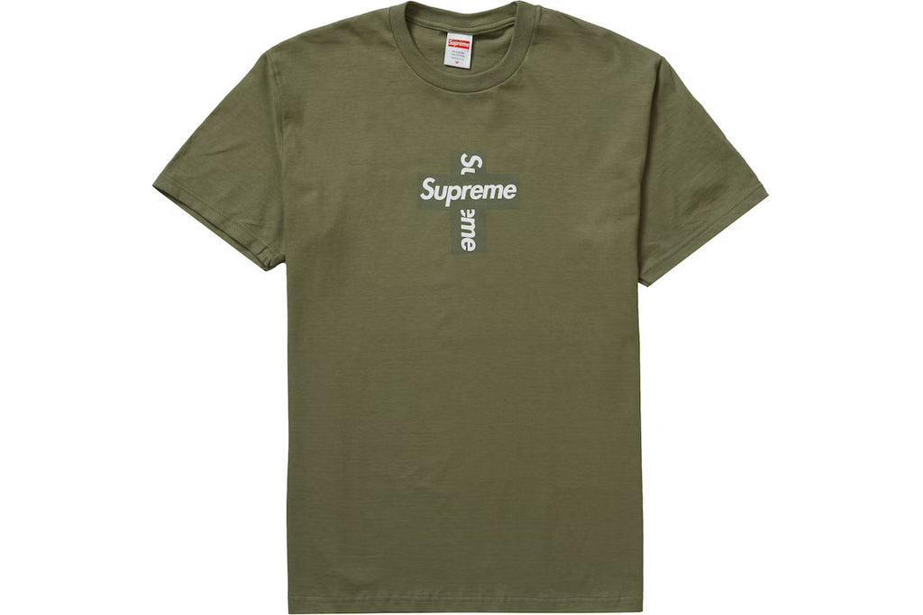 Supreme Cross Box Logo Tee Light Olive