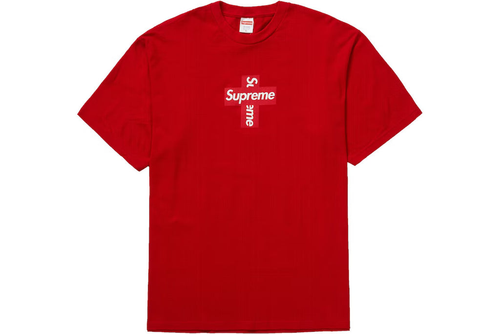 Supreme Cross Box Logo Tee Red – vortexstore