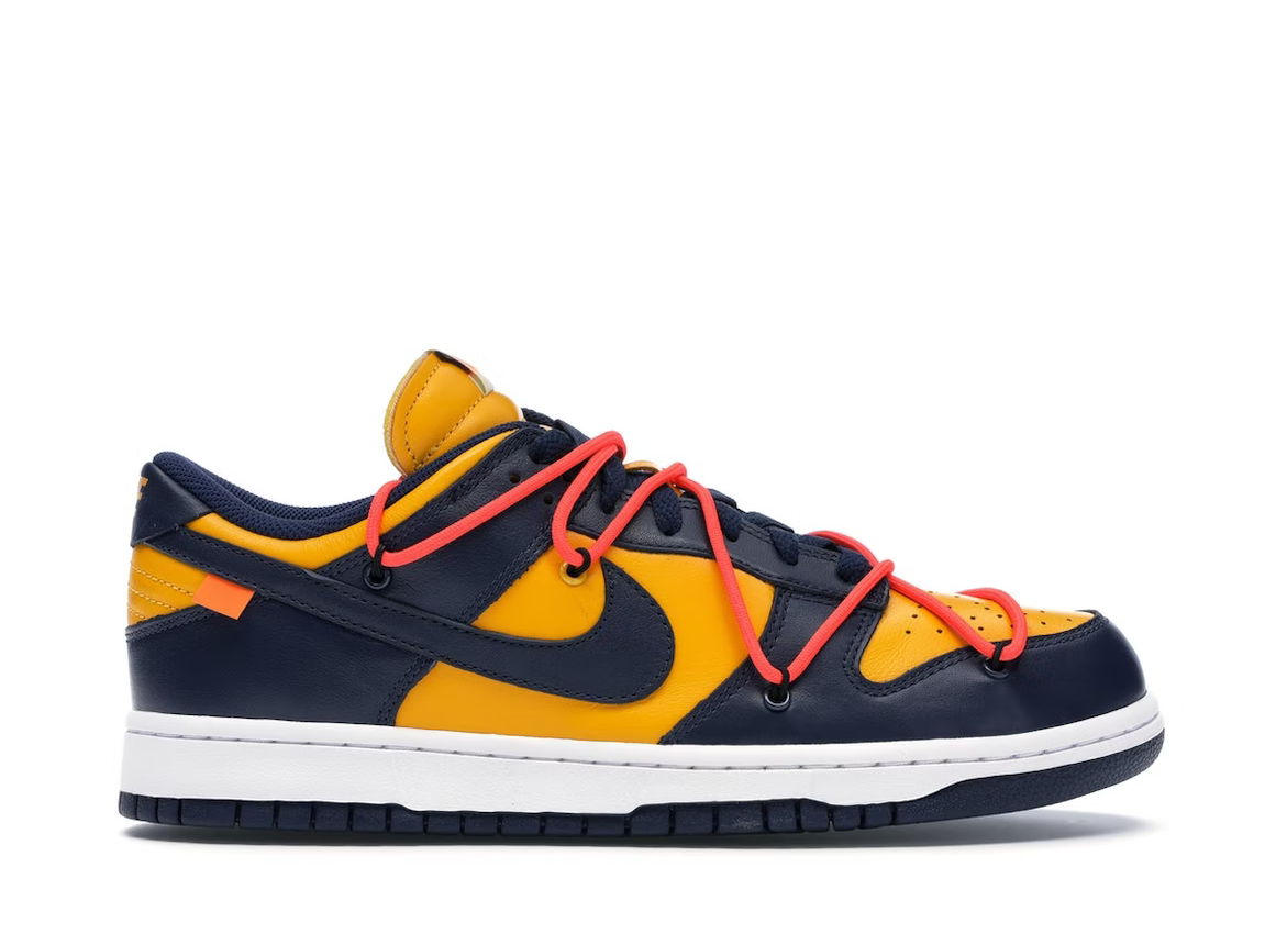 Nike SB Dunk Low Off-White Gold/Navy